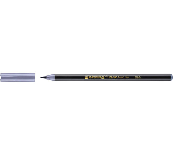 Brushpen edding 1340 zilvergrijs