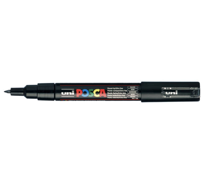 Paintmarker Uni POSCA PC1MC extra fijn zwart