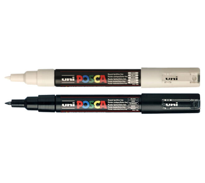 Paintmarker Uni POSCA PC1MC extra fijn wit