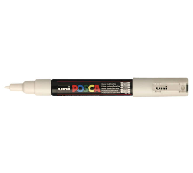 Paintmarker Uni POSCA PC1MC extra fijn wit