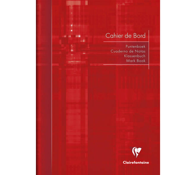 Puntenboek leraren Clairefontaine A4 72 pagina's 110gr meertalig assorti