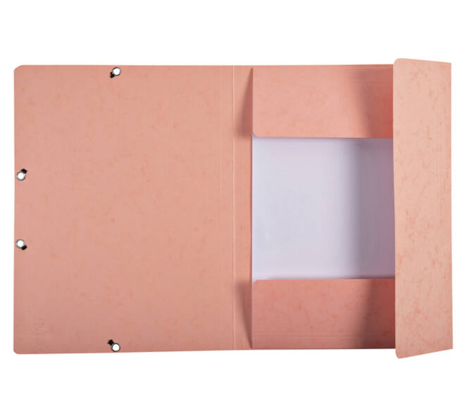 Elastomap Exacompta Aquarel A4 3 kleppen 400gr glanskarton roze