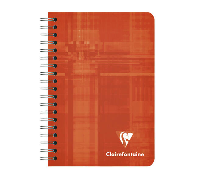 Notitieboek Clairefontaine A7+ 95x140 ruit 5x5 100blz 90gr assorti