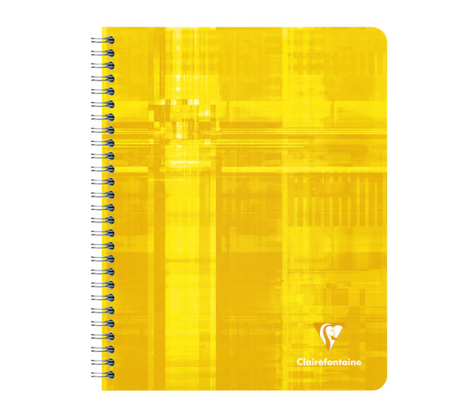 Schrift Clairefontaine A5+ ruit 5x5mm 120 pagina's 90gr assorti