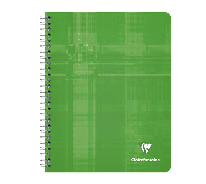 Schrift Clairefontaine A5+ ruit 5x5mm 120 pagina's 90gr assorti