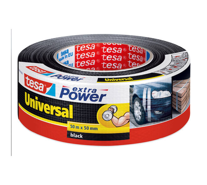 Duct tape tesa® extra Power Universal 50mx50mm zwart