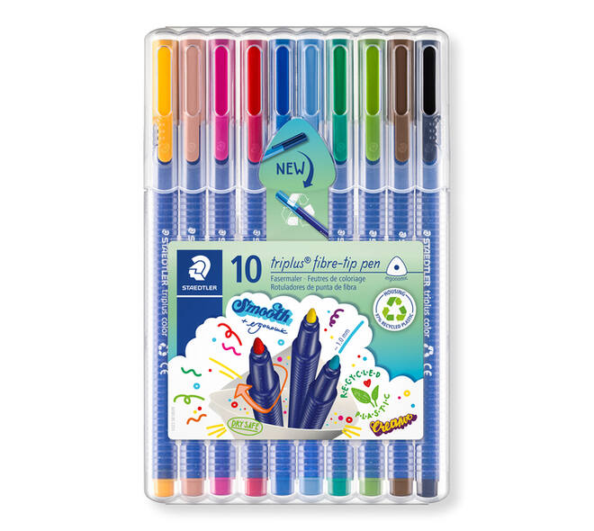Kleurstift Staedtler 323 Triplus color à 10 stuks assorti