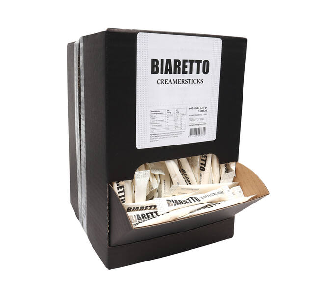 Koffiecreamer Biaretto sticks 2,5 gram 600 stuks
