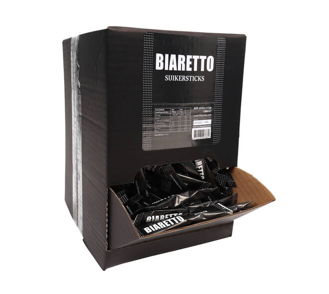 Suikersticks Biaretto 4 gram 600 stuks