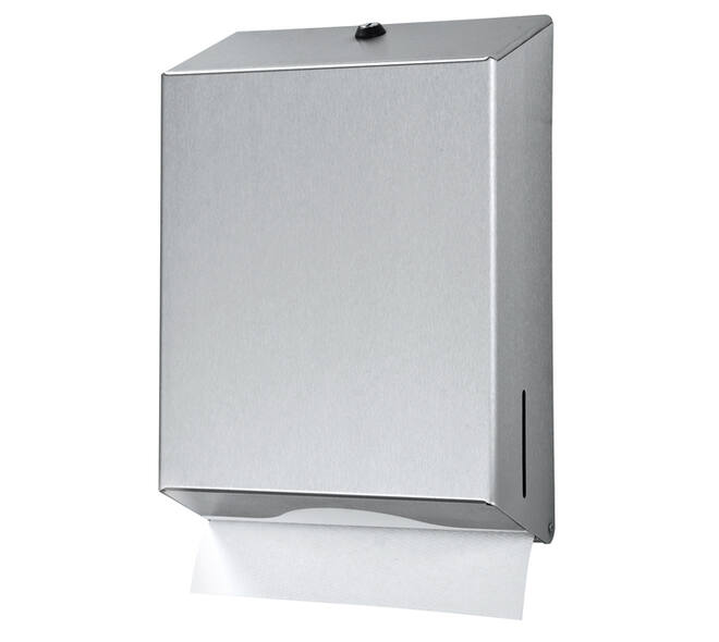Handdoekdispenser Euro Products universeel groot zilver 438190