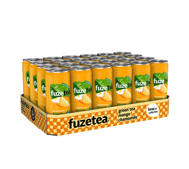 Frisdrank Fuze Tea Green Tea mango chamomile blik 330ml