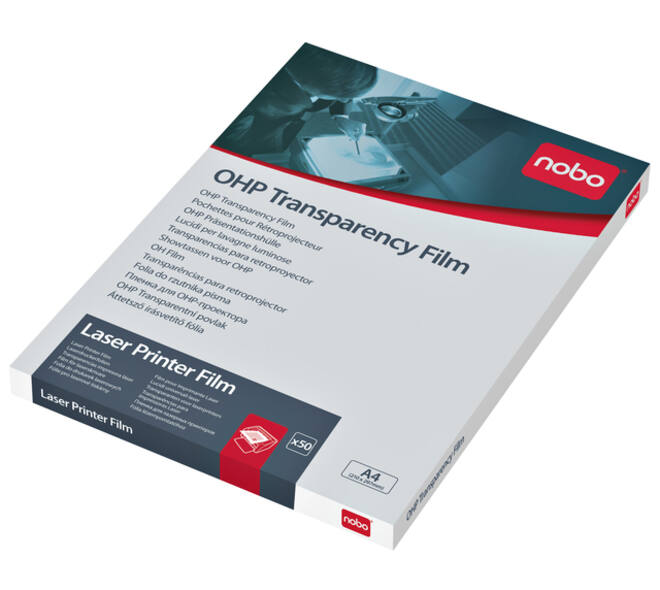 Overheadprojector transparanten Nobo voor laserprinters 50 stuks