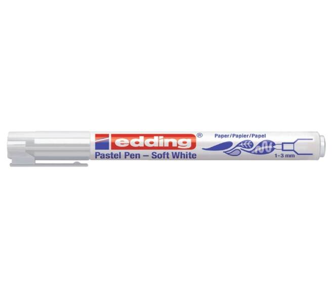 Viltstift edding 1500 soft wit