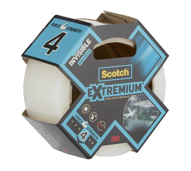Plakband Scotch Extremium invisible 48mmx25m transparant