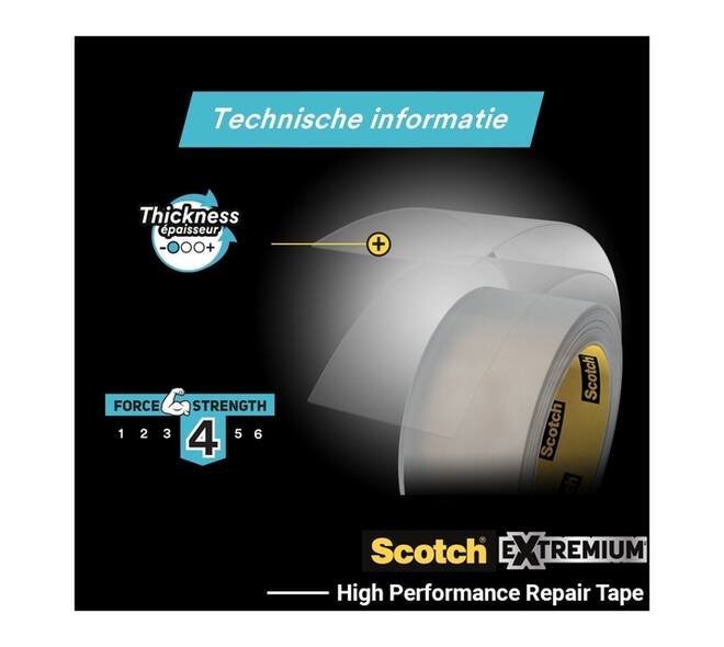 Plakband Scotch Extremium invisible 48mmx25m transparant