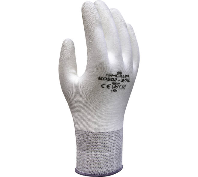 Griphandschoen Showa B0502 L wit