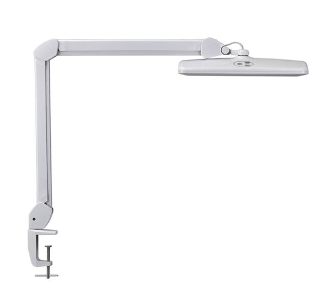 Werkpleklamp MAUL Intro LED tafelklem dimbaar wit