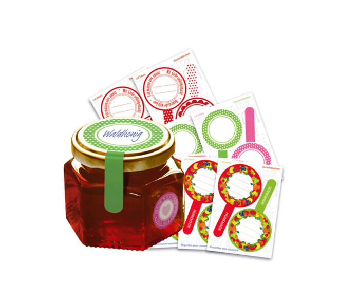 Etiket HERMA 15446 keuken new look rood