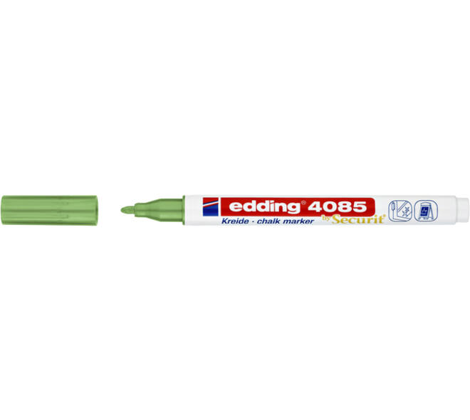 Krijtstift edding 4085 by Securit rond 1-2mm metallic groen