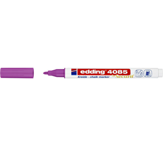 Krijtstift edding 4085 by Securit rond 1-2mm framboos