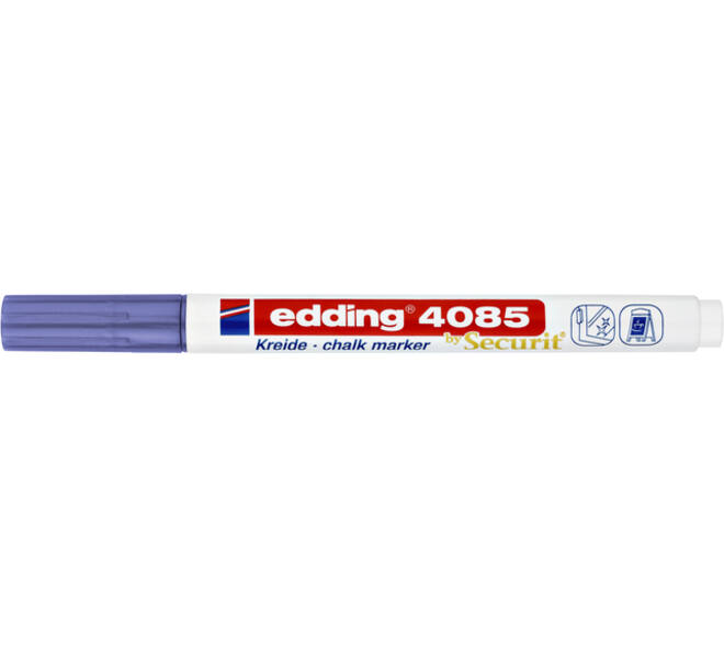 Krijtstift edding 4085 by Securit rond 1-2mm metallic violet