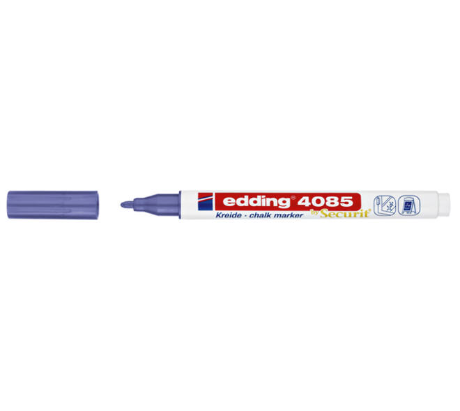 Krijtstift edding 4085 by Securit rond 1-2mm metallic violet