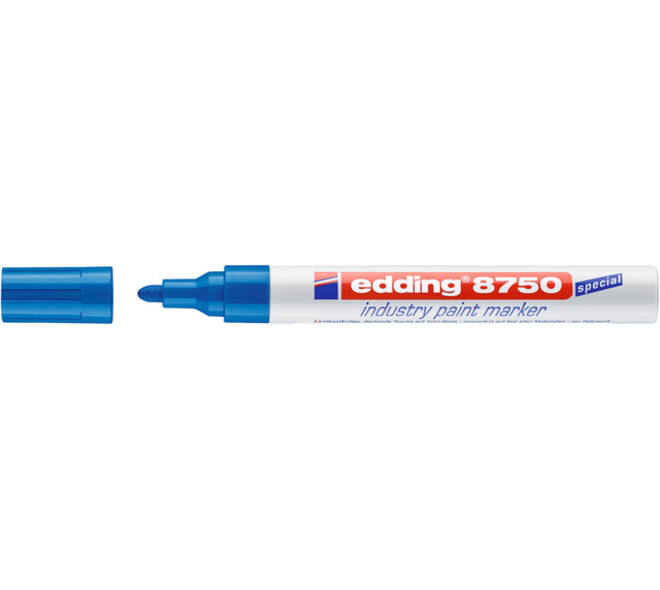 Paintmarker edding 8750 industrie 2-4mm blauw