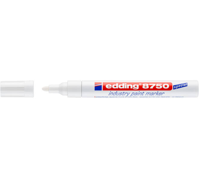 Paintmarker edding 8750 industrie 2-4mm wit