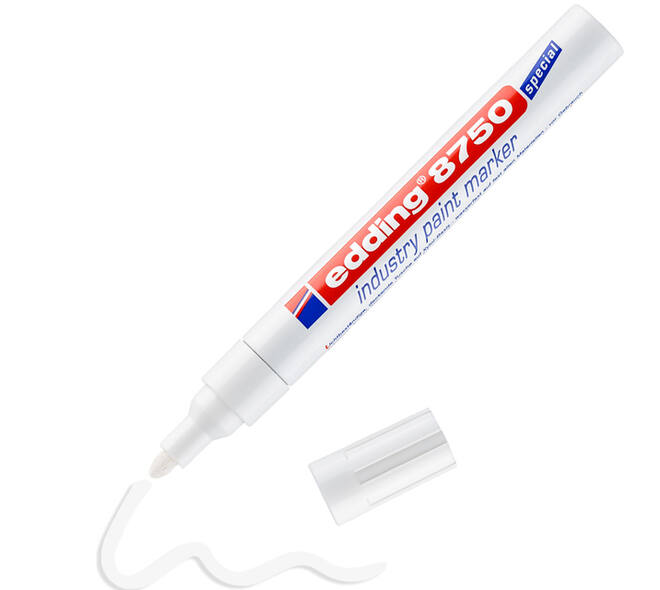 Paintmarker edding 8750 industrie 2-4mm wit