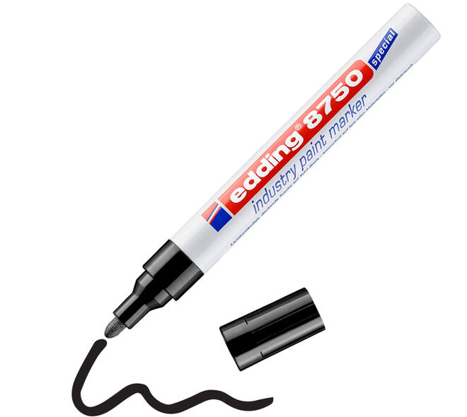 Paintmarker edding 8750 industrie 2-4mm zwart