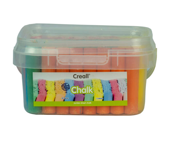 Stoepkrijt Creall 50 stuks 6 kleuren