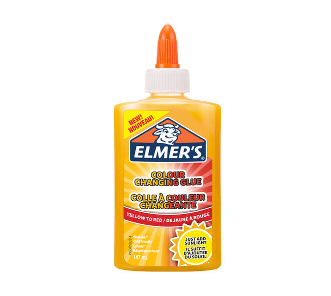 Kinderlijm Elmer's kleurveranderde geel