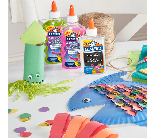 Kinderlijm Elmer's glitter zwart