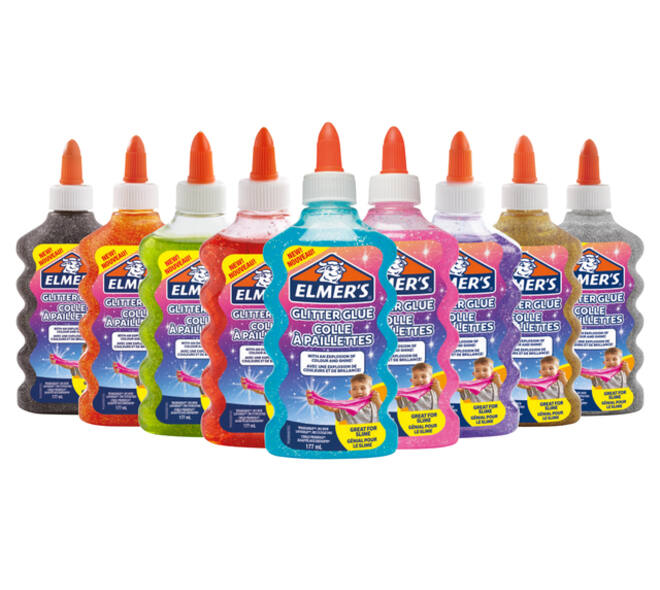 Kinderlijm Elmer's glitter zwart
