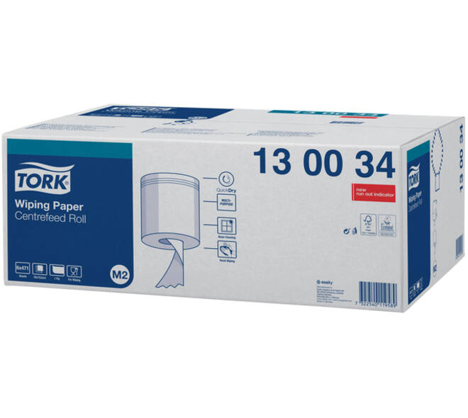 Poetspapier Tork M2 Premium 1-laags 165m wit 130034