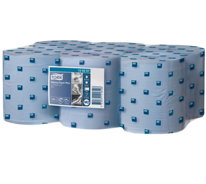 Poetspapier Tork M2 Plus Advanced 2-laags 158m blauw 128207