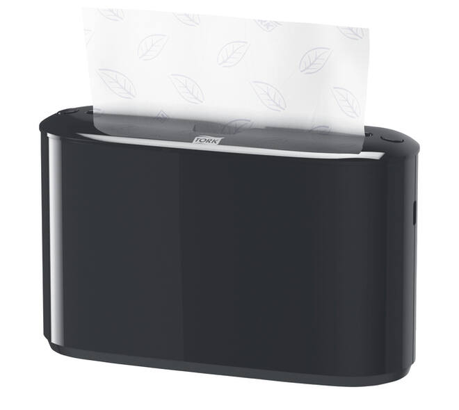 Handdoekdispenser Tork H2 Elevation Xpress countertop zwart 552208