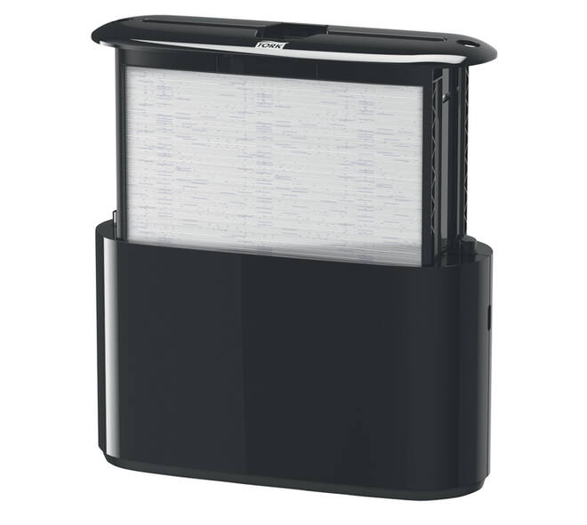 Handdoekdispenser Tork H2 Elevation Xpress countertop zwart 552208