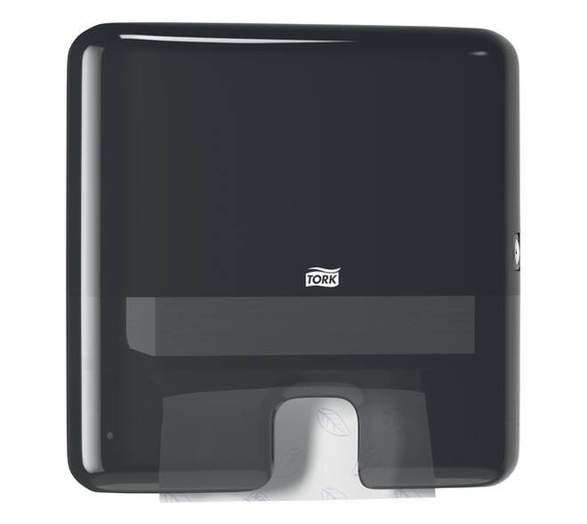 Handdoekdispenser Tork H2 Elevation Xpress klein zwart 552108