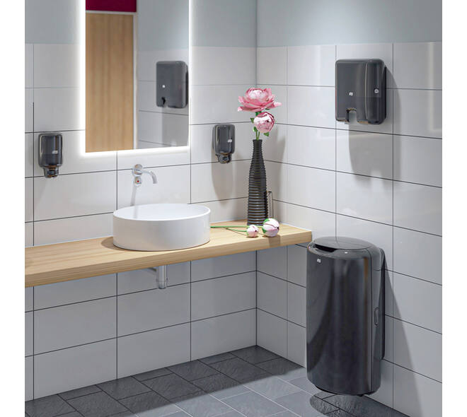 Poetspapierdispenser Tork M2 Elevation zwart 559008