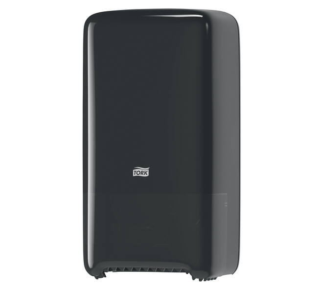Toiletpapierdispenser Tork T6 Elevation medium duo zwart 557508