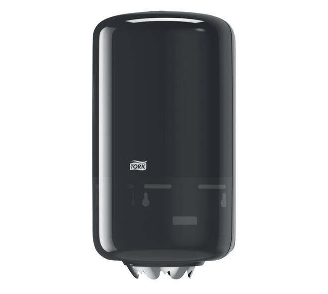 Poetspapierdispenser Tork M1 Elevation klein zwart 558008