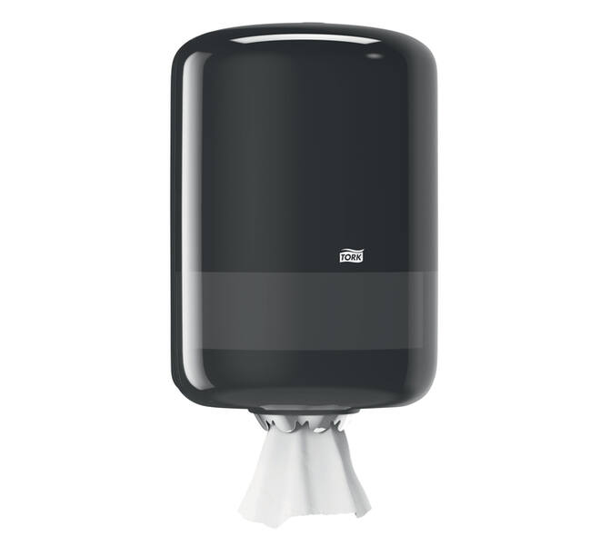 Poetspapierdispenser Tork M2 Elevation zwart 559008