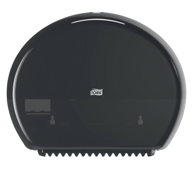 Toiletpapierdispenser Tork T2 Elevation jumbo klein zwart 555008