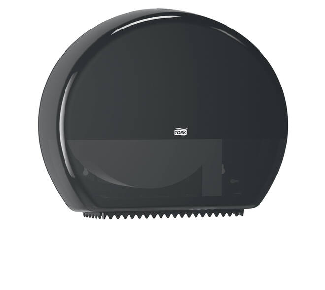 Toiletpapierdispenser Tork T1 Elevation jumbo zwart 554008