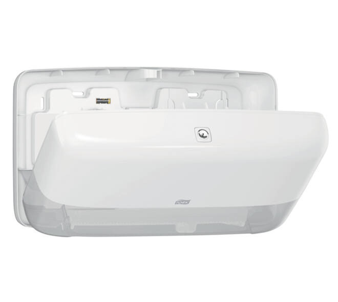 Toiletpapierdispenser Tork T2 Elevation jumbo klein duo wit 555500
