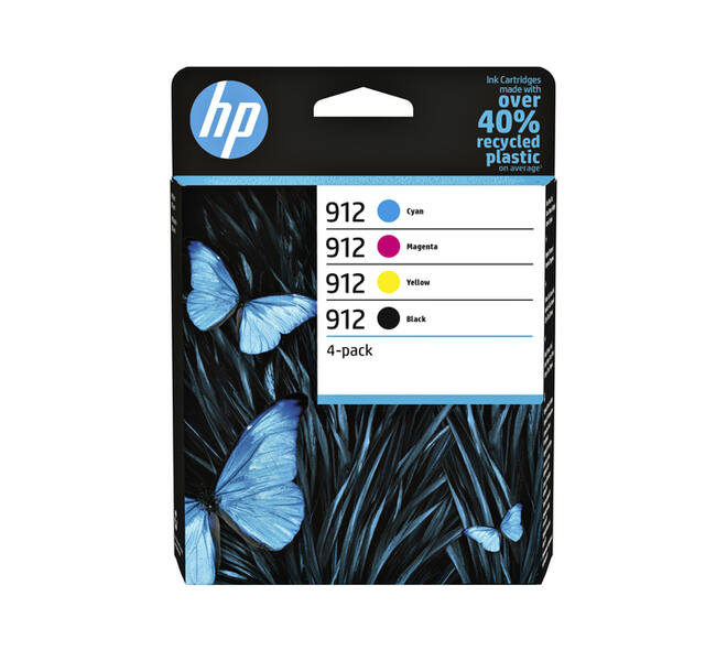 Inktcartridge HP 6ZC74AE 912 zwart + 3 kleuren