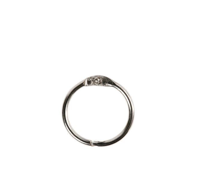 Boekbindersring Creativ Company 19mm zilver 10 stuks