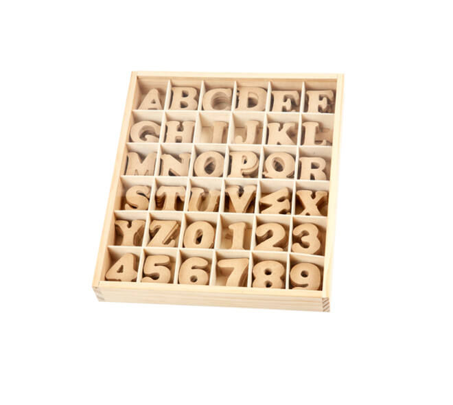 Letters en cijfers Creativ Company 4cm 288 stuks MDF