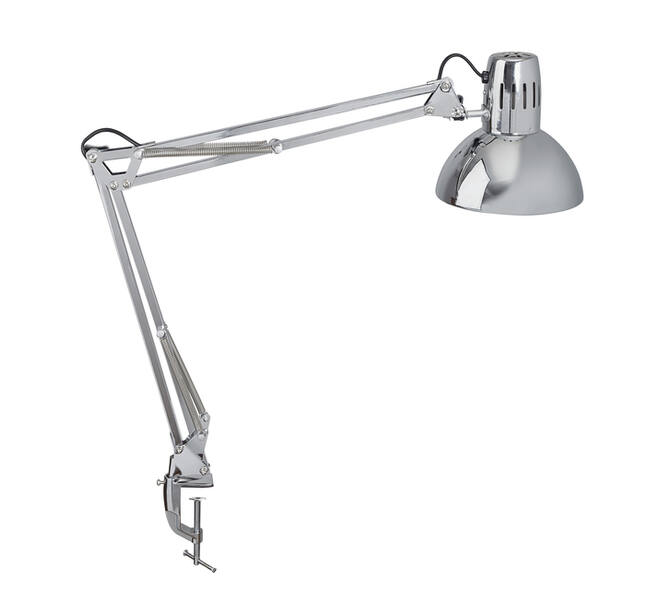 Bureaulamp MAUL Study met tafelklem chroom excl. LED lamp